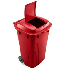 ENERGY PLUS - Caneca 120L Industrial Tapa y Llantas Macizas Trabajo Pesado