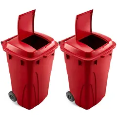 ENERGY PLUS - Set x2 Caneca 120L Industrial con Tapa para Trabajo Pesado