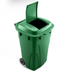 ENERGY PLUS - Caneca 120L Industrial Tapa y Llantas Macizas Trabajo Pesado