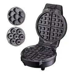 SOKANY - Waflera 3 En 1 Antiadherente 750W - Incluye Placas Intercambiables Para Waffles Y Sándwich