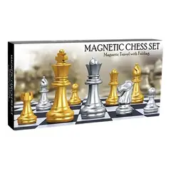 JUGANDO Y EDUCANDO - Juego De Mesa Ajedrez Magnético Tablero Plegable Para Niños