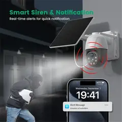 GENERICO - Cámara De Seguridad Wifi T06 Giratoria 360 - Full HD 1080p Visión Nocturna Y Audio Bidireccional