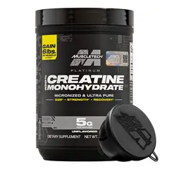 MUSCLETECH - Creatina Platinum 400g Monohidratada + Embudo de Regalo