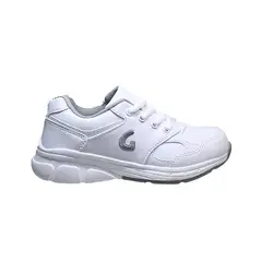CROYDON - Gomosos Tenis Colegial Blanco Ajuste Cordones
