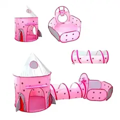 DANKI - Carpa Castillo 3 en 1 Túnel Infantil / Carpa Castillo