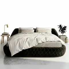 GENERICO - Cama moderna tarzo Negro