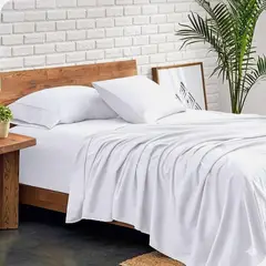 BALI - Sabanas Cama Sencilla Blanco Calidad Premium