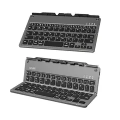 GENERICO - Teclado Plegable Bluetooth Soporte Celular Tablet Recargable