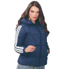 ABC JACKETS - Chaqueta Mujer Impermeable Acolchada Abrigo Con Capota Estilo Urbana Ligera