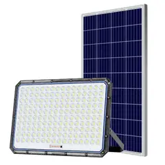 TECNOHOGAR JS - Reflector Solar Led Lampara 5000w Jortan Con Control Y Panel