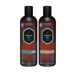 HASK - Kit Shampoo + Acondicionador Aceite de Argán Reparación, Hidratación y Brillo