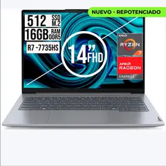 Lenovo - Portatil ThinkBook 14 Amd Ryzen 7 7735HS SSD 512GB RAM 16GB 14" Fhd