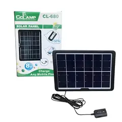 GENERICO - Panel Solar CL680 USB Carga Rápida Portátil Sin Luz