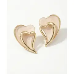 ZYRAL - Aretes Nacar Rosado con Dorado Mujer Marca ZARC01-685
