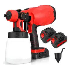 GENERICO - Pulverizador De Pintura Eléctrico Inalámbrico 2 Baterias