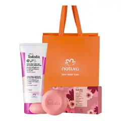 NATURA - Set Cuidado Piel Crema Cuerpo Avellana Y Jabon Flor Durazno