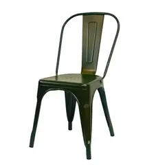 DISTRIONLINE - Set X2 Sillas Metálicas Tolix Color Verde