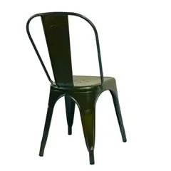 DISTRIONLINE - Set X4 Sillas Metálicas Tolix Color Verde