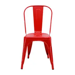 DISTRIONLINE - Silla Metalica Tolix Base Rojo.