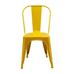 DISTRIONLINE - Silla Metalica Tolix Base Amarillo.