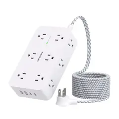 GE PROFILE - Regleta de alimentación retráctil con protección contra sobretensiones