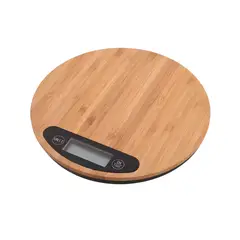 SOKANY - Gramera Bascula Digital 5 Kg Diseño Madera SK-19024