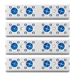 CHEF MASTER - Set X4 Porta Limpiones Premium Antideslizante 16 Espacios