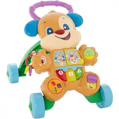 MATTEL - Caminador Andadera Perrito Azul De Aprendizaje Fisher Price