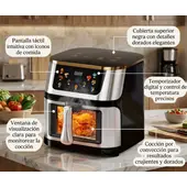 ZHOPI CO - Freidora De Aire Digital 12 Litros Sin Aceite Air Fryer Mas Obsequio