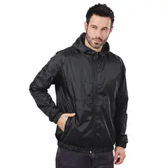ABC JACKETS - Chaqueta Hombre Rompevientos Con Capota Liviana Ideal Para Deportes