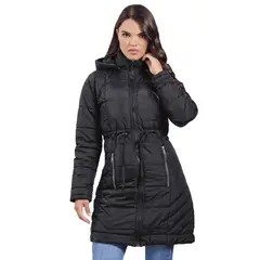 ABC JACKETS - Chaqueta Tipo Gaban Mujer Impermeable Acolchada Con Capota Ligera y Elegante