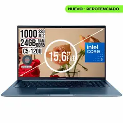 ASUS - Portatil VivoBook Core 5 120U Ssd 1TB Ram 24Gb Fhd 15.6"