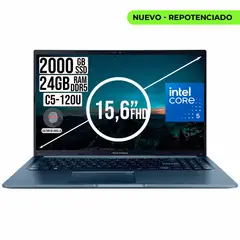 ASUS - Portatil VivoBook Core 5 120U Ssd 2TB Ram 24Gb Fhd 15.6"