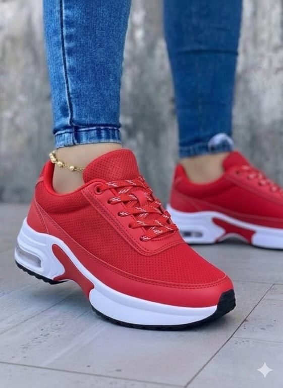 Imagen de TENIS PARA MUJER COLOR ROJO