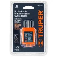 TRUPER - Probador Corriente Alterna Para Tomacorriente