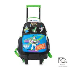 TOTTO - Morral Mochila Escolar Ruedas Toy Story M Azul Niño