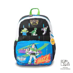 TOTTO - Morral Mochila Escolar Con Llavero Toy Story Azul Niño
