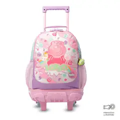TOTTO - Morral Mochila Escolar Ruedas Lotso Gummy M Para Niña