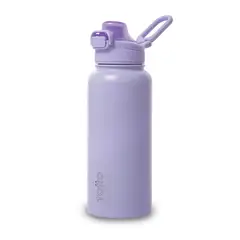 TOTTO - Botella Térmica Con Dos Tapas Flux 1000Ml Mujer Morado