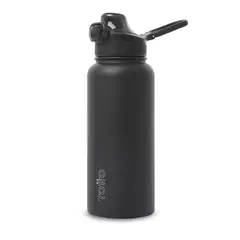 TOTTO - Botella Térmica Con Dos Tapas Flux 1000Ml Unisex Negro