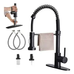 GENERICO - Llave Lavaplatos Monocontrol Extensible INNOVAPOLAR Negro