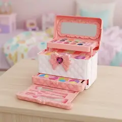 JUGUETELANDIA - Kit de Maquillaje para Niñas Seguro y Divertido