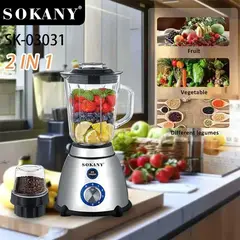 SOKANY - Licuadora de Mano Inmersión 03031 - Mixer 4 en 1 Acero Inoxidable, 1000W, Picadora y Batidor