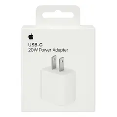 APPLE - Cargador Pared 20W USB-C de Carga Rápida - Adaptador de Corriente para iPhone, Calidad Premium