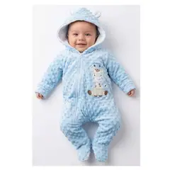 BABY KDS - Mameluco Pijama Termico Bebe - Azul