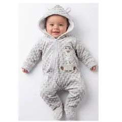 BABY KDS - Mameluco Pijama Termico Bebe - Gris