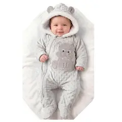 BABY KDS - Mameluco Ovejero Esquimal Termico Bebe - Gris