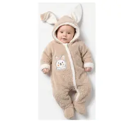 BABY KDS - Mameluco ovejero conejo termico bebe glotoncitos - Cafe