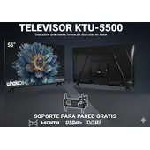 KRONO - Smart TV 55 Pulgadas LED 4K Ultra HD - Android TV, Bluetooth, Diseño Frameless