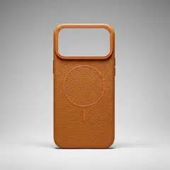 APPEND - Funda Para iPhone 17 Pro Max con MagSafe Litchi Golden Brown